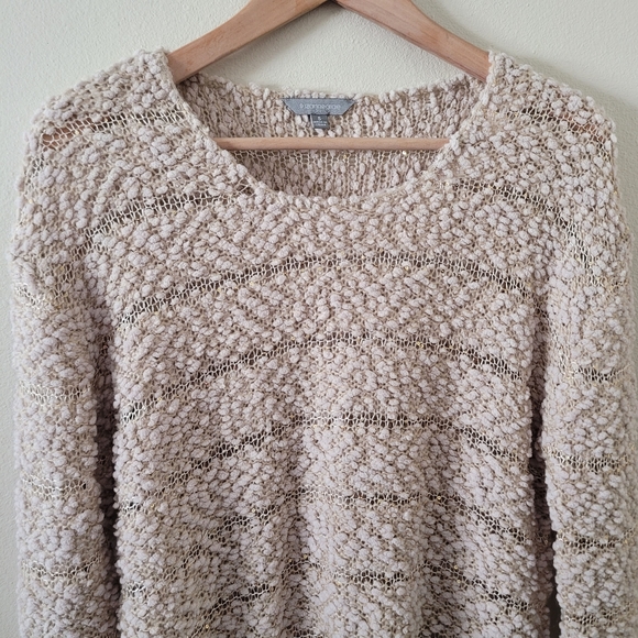 Suzanne Grae knit beige sweater S - Picture 2 of 6
